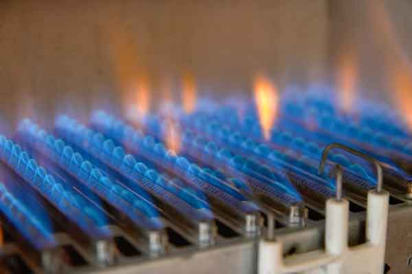 Furnace burning bright blue after furnace repair of flame sensor in La Mesa Ca