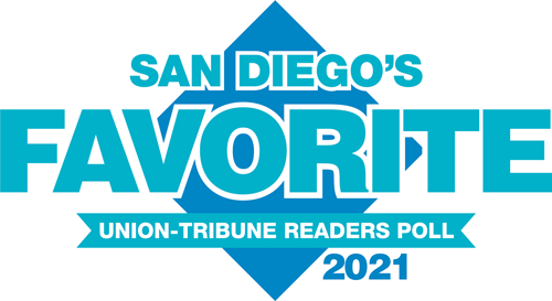 award logo text says Hamel's voted san diego's favorite HVAC company in the 2021 union tribune readers poll