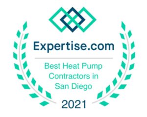 The Best Heat pump contractor in la jolla award by expertice.com