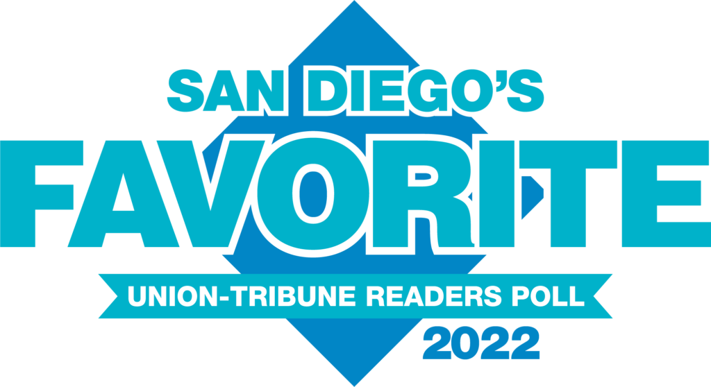 logo Says Voted San Diego's Favorite HVAC company of 2022 in the union-tribune readers poll