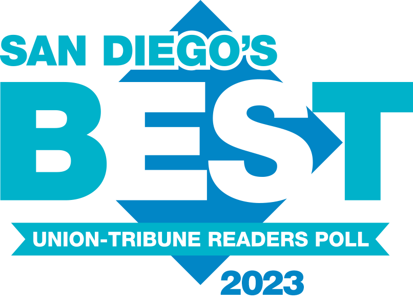 Voted Best San Diego Heating Company of 2023 union tribune readers poll logo